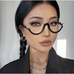 New Retro Anti Blue Light Cat Eye Glasses For Women With Diamond Fashion General